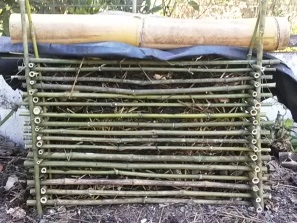 bamboo compost bin, bamboo