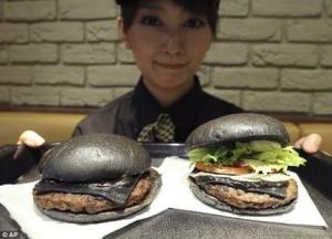 black burger, bamboo charcoal, bamboo